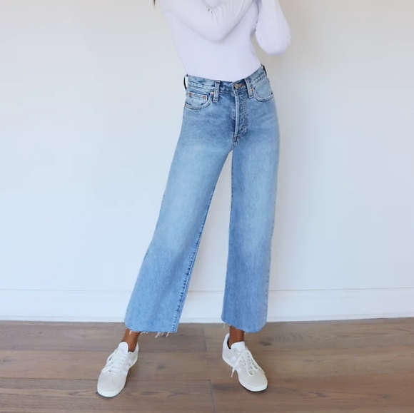 Aritzia Denim - Aritzia Denim Forum the Farrah High Rise Wide Leg 28L